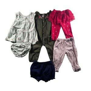 Carter's Baby Girl Clothes Bundle 9 months 6 pieces